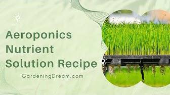 'Video thumbnail for Aeroponics Nutrient Solution Recipe'