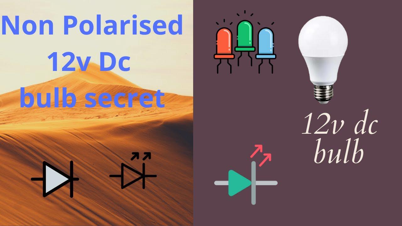 'Video thumbnail for The secret to a non-polarized dc bulb | 12v dc bulb | make a dc bulb'