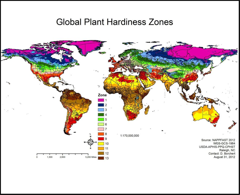 World Hardiness Zones