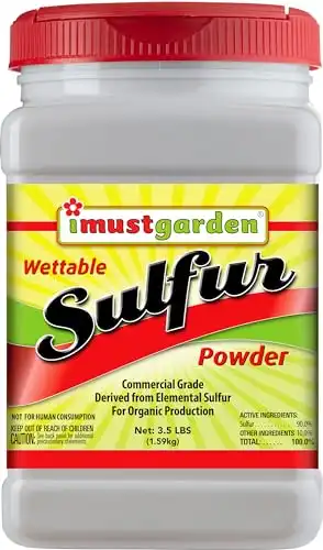 Sulfur Plant Fungicide, Organically Controls Rust, Leaf Spot and Powdery Mildew