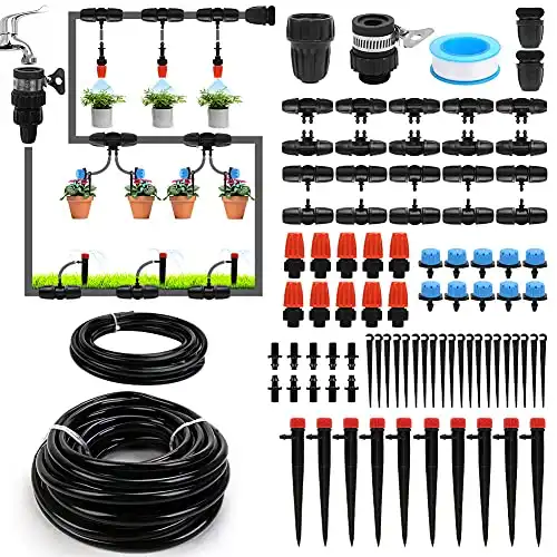 Drip Irrigation System, Garden Watering System Kit,