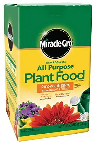 Miracle-Gro Water Soluble All Purpose Plant Food, Fertilizer for Indoor or Outdoor Flowers, Vegetables or Trees