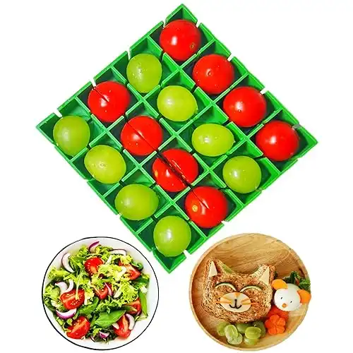 Grapes Cherry Tomatoes Cutter Slicer Half or Quarter Cutting 16Pcs at a Time