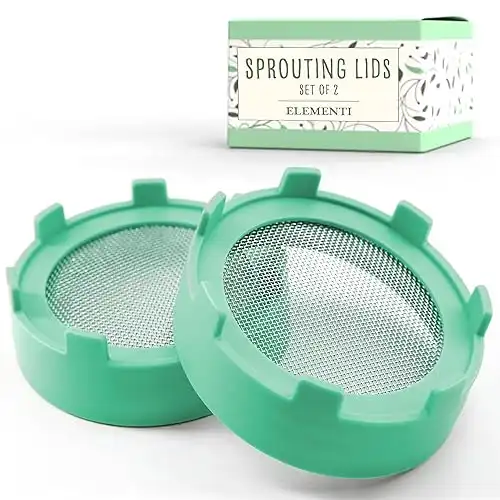 Sprouting Lids for Wide Mouth Mason Jars